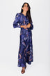 Audrey Dress Long Sleeve (Blue Pattern)
