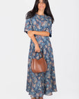 Shana Dress (Blue Pattern)