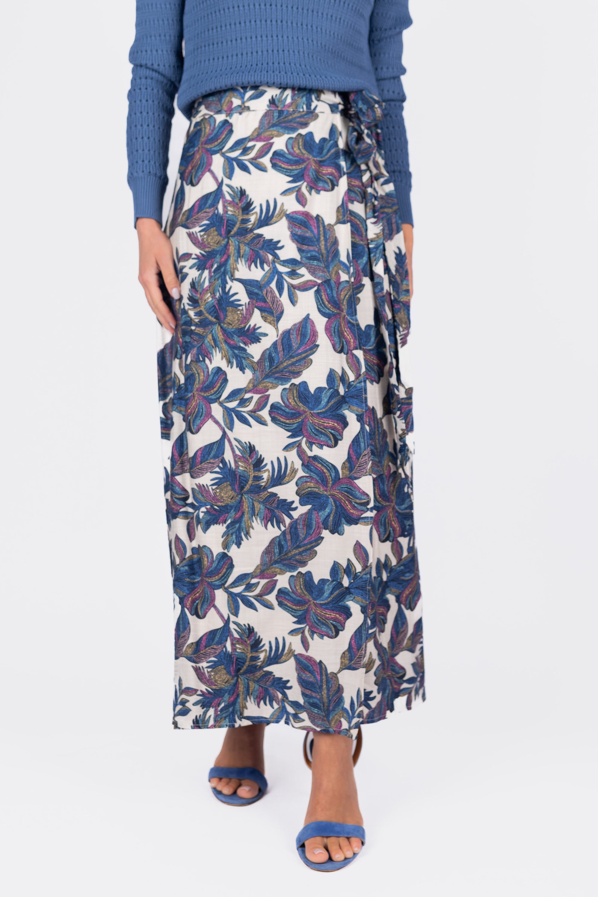 LEILA SKIRT (BLUE MULTI)