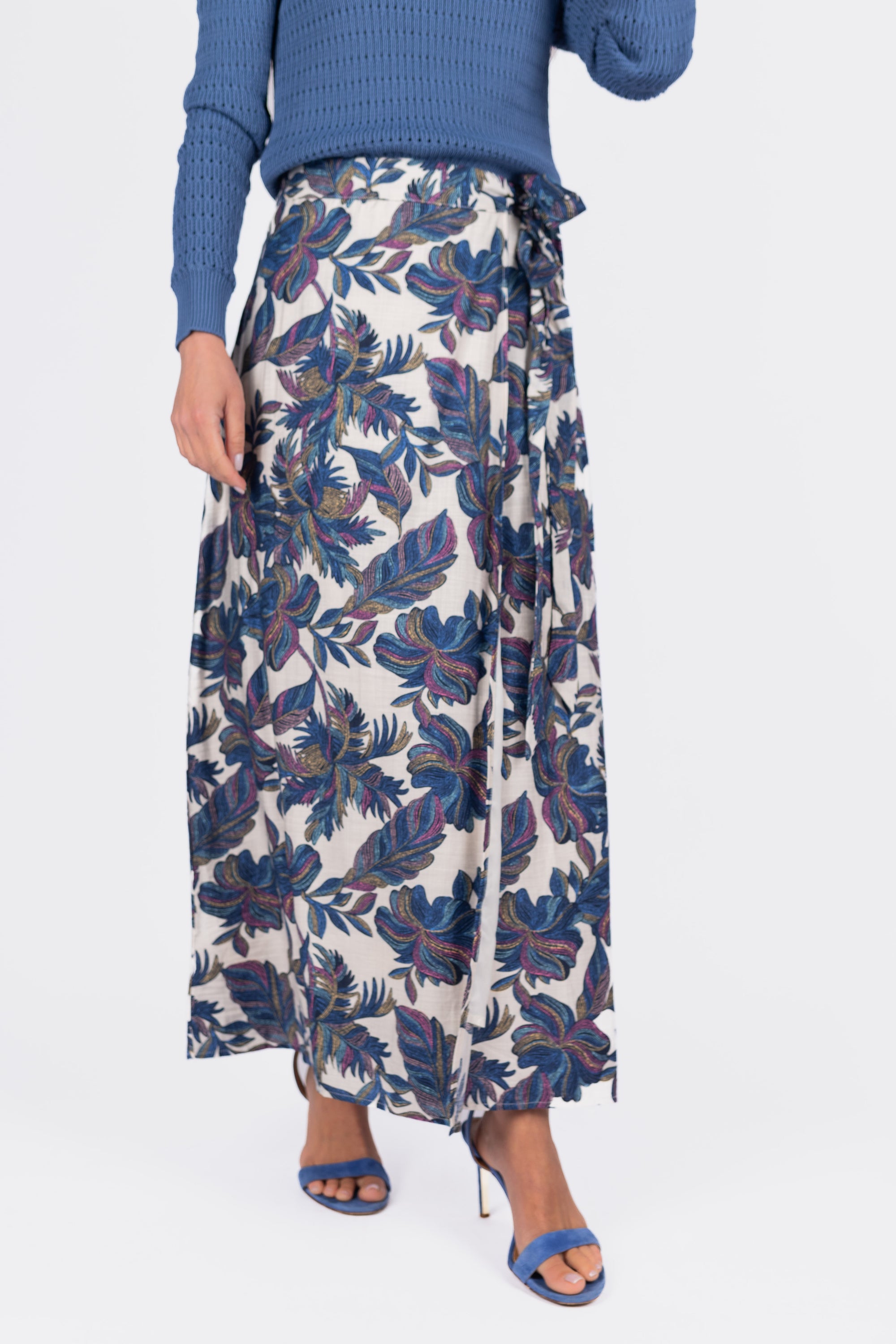 LEILA SKIRT (BLUE MULTI)