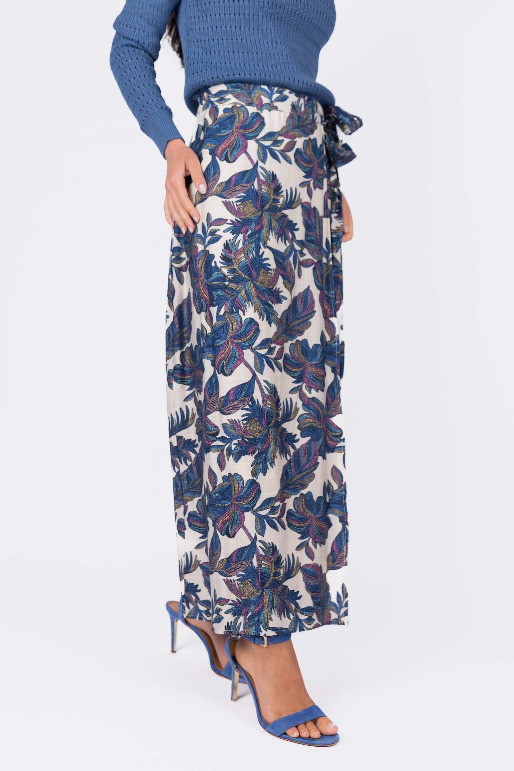 LEILA SKIRT (BLUE MULTI)
