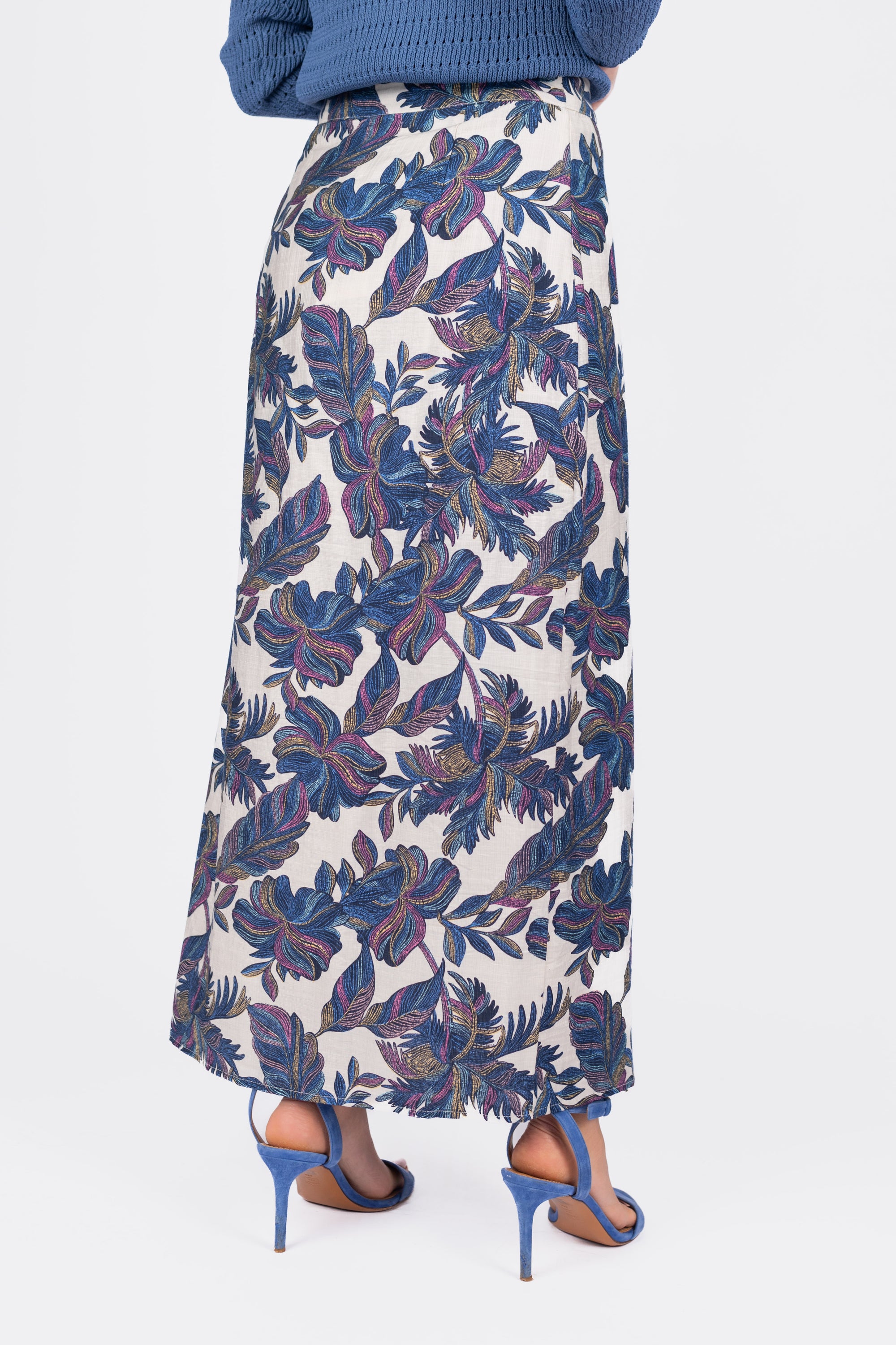 LEILA SKIRT (BLUE MULTI)