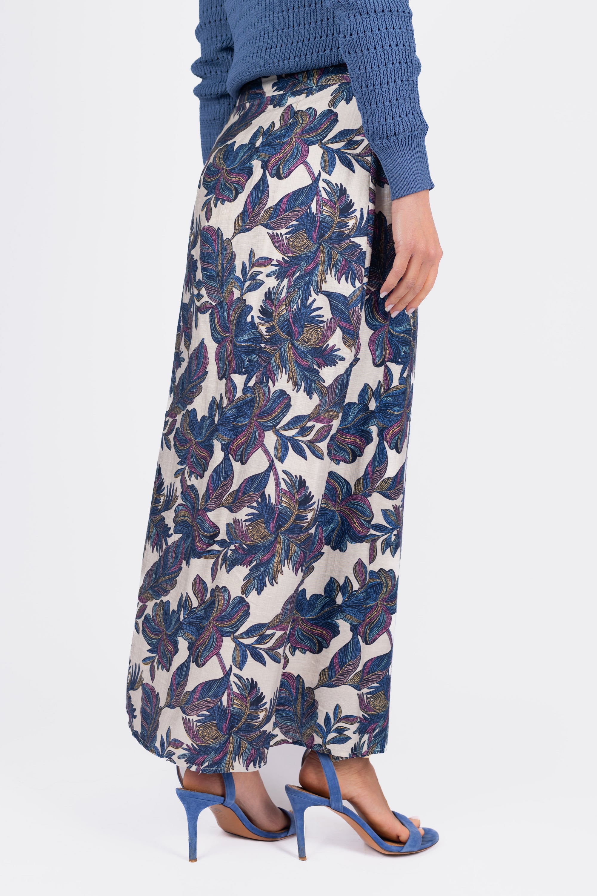 LEILA SKIRT (BLUE MULTI)