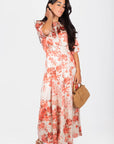 Shana Dress (Beige Pattern)
