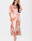 Shana Dress (Beige Pattern)