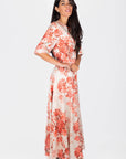 Shana Dress (Beige Pattern)