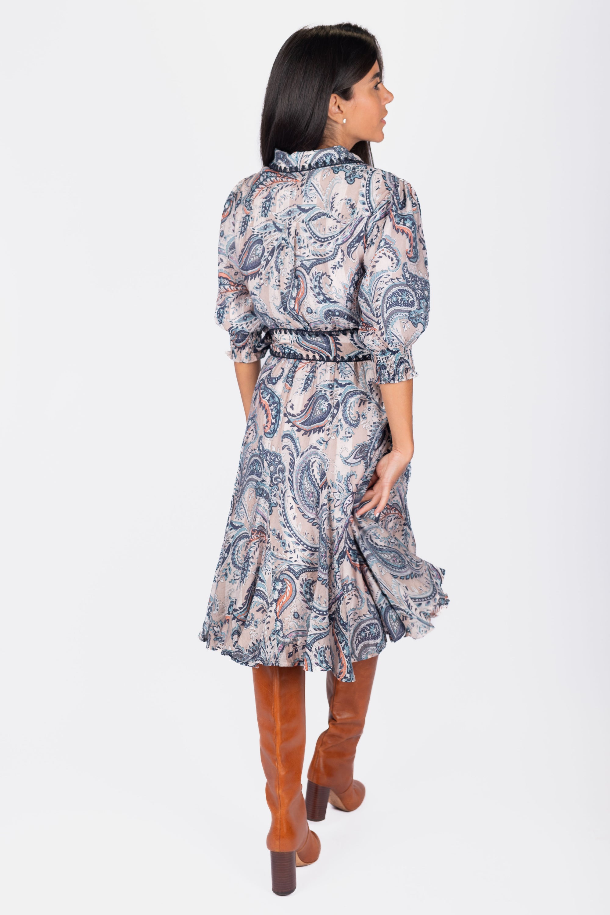 Analia Dress 41&quot; (Beige)