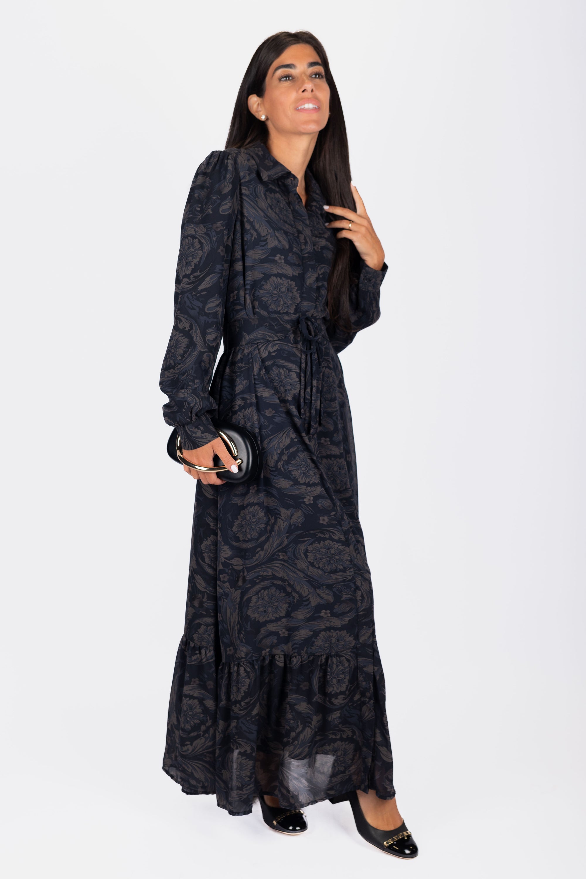 Lexi Dress (Black Ground)