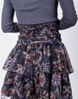 Zena Skirt (Black/Purple) 20"