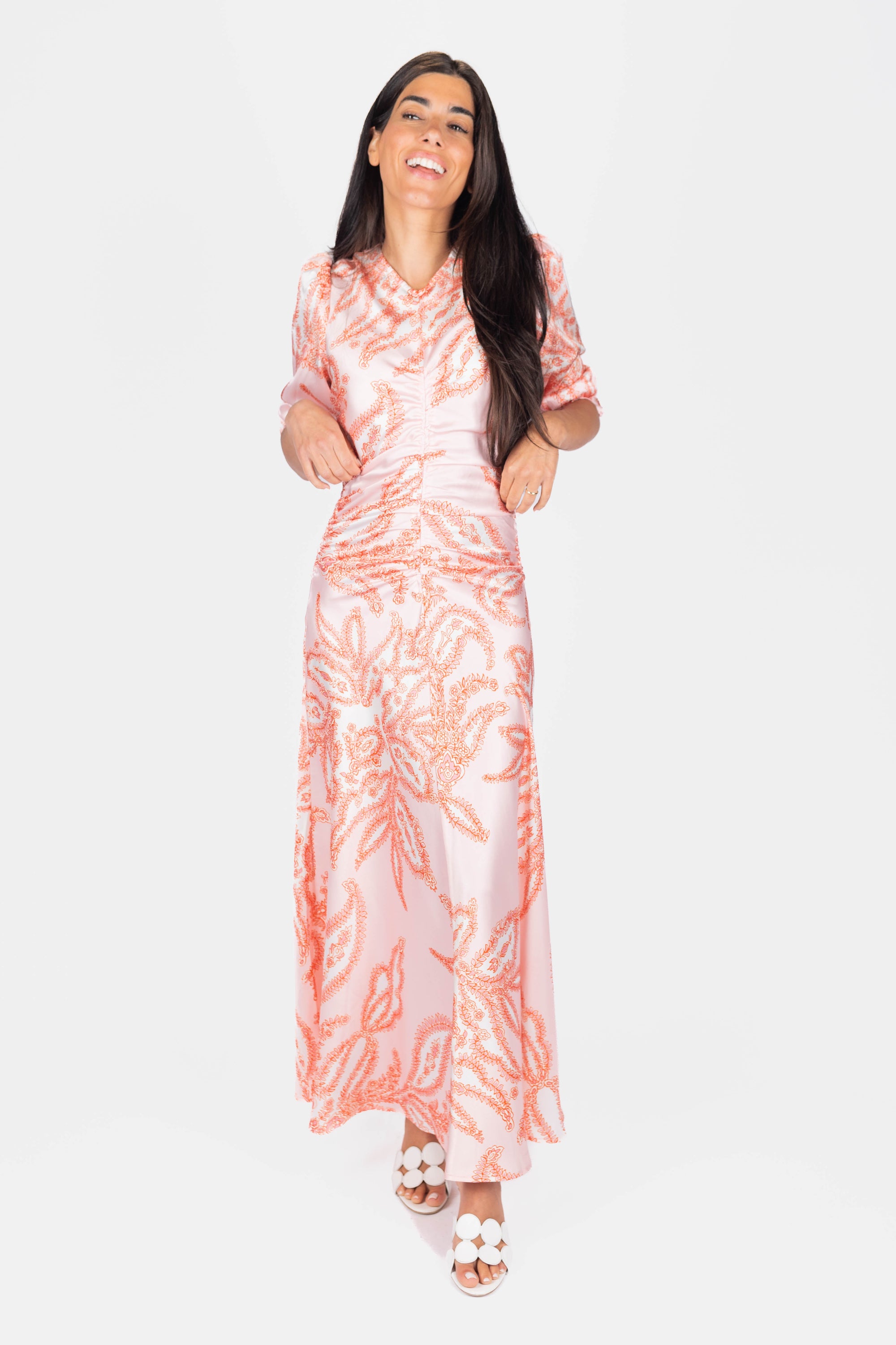 Audrey Dress (Coral)