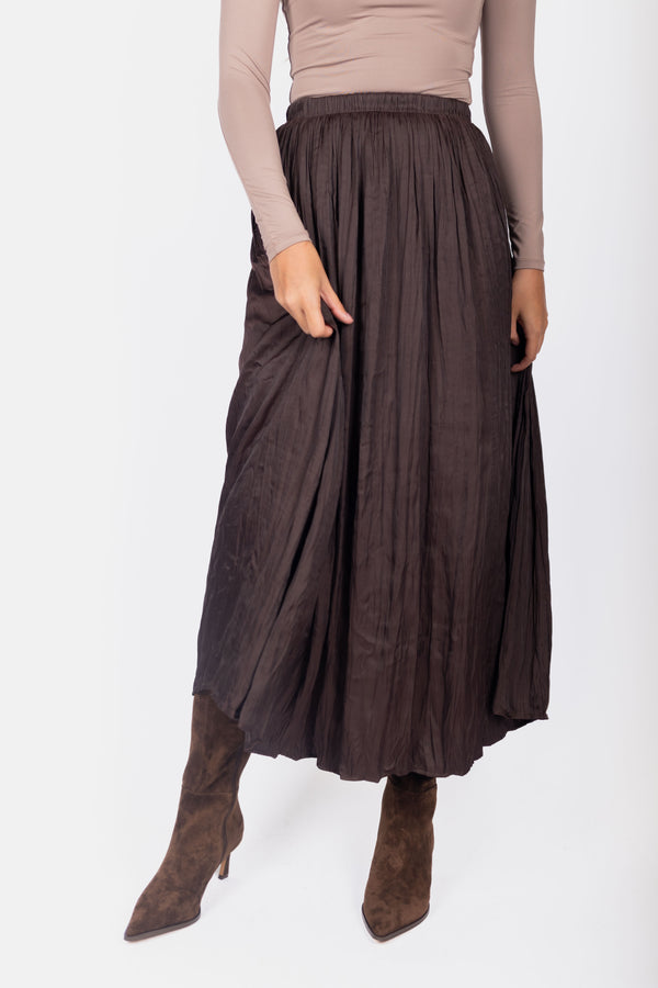 Bria Skirt (Dark Brown)