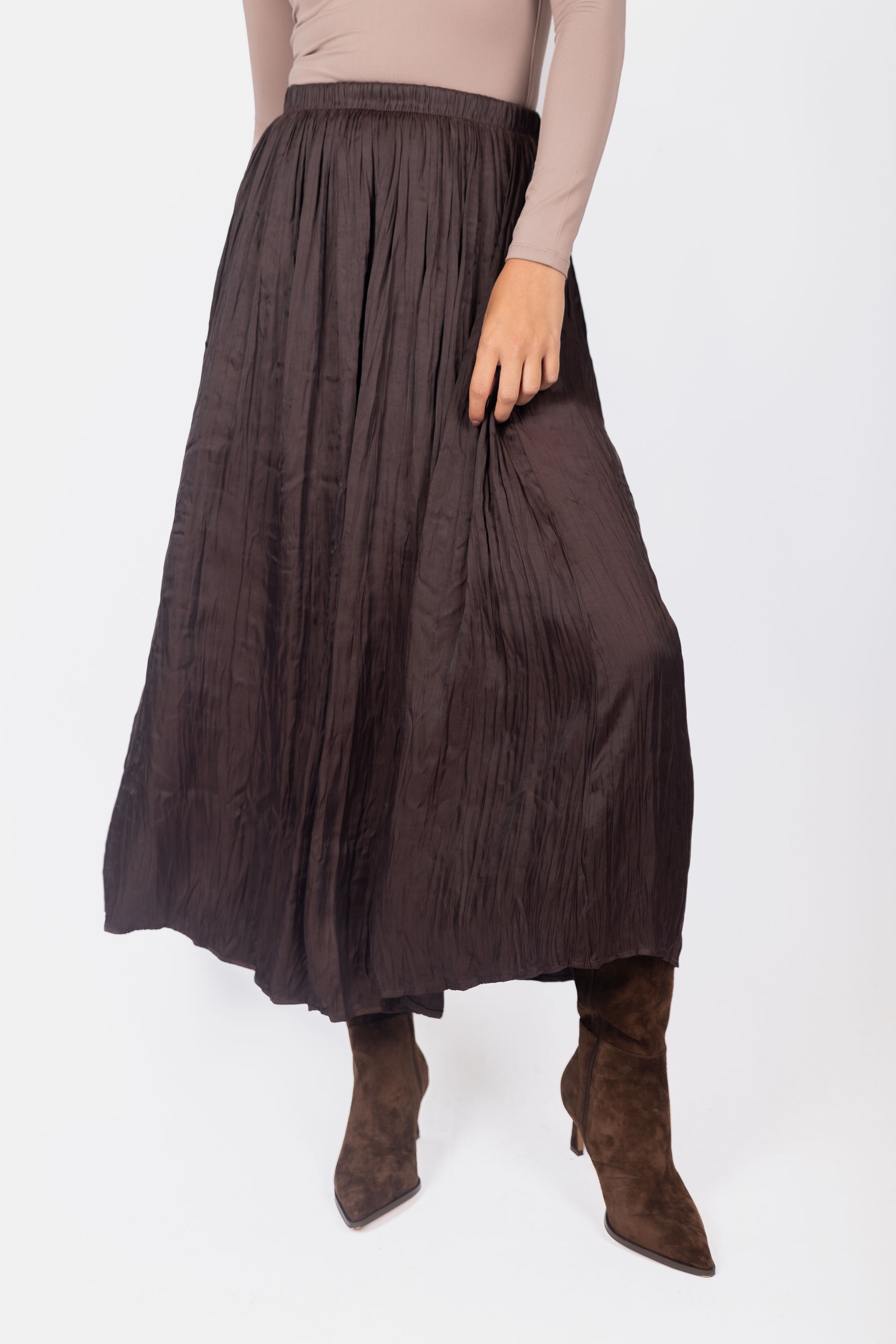 Bria Skirt (Dark Brown)