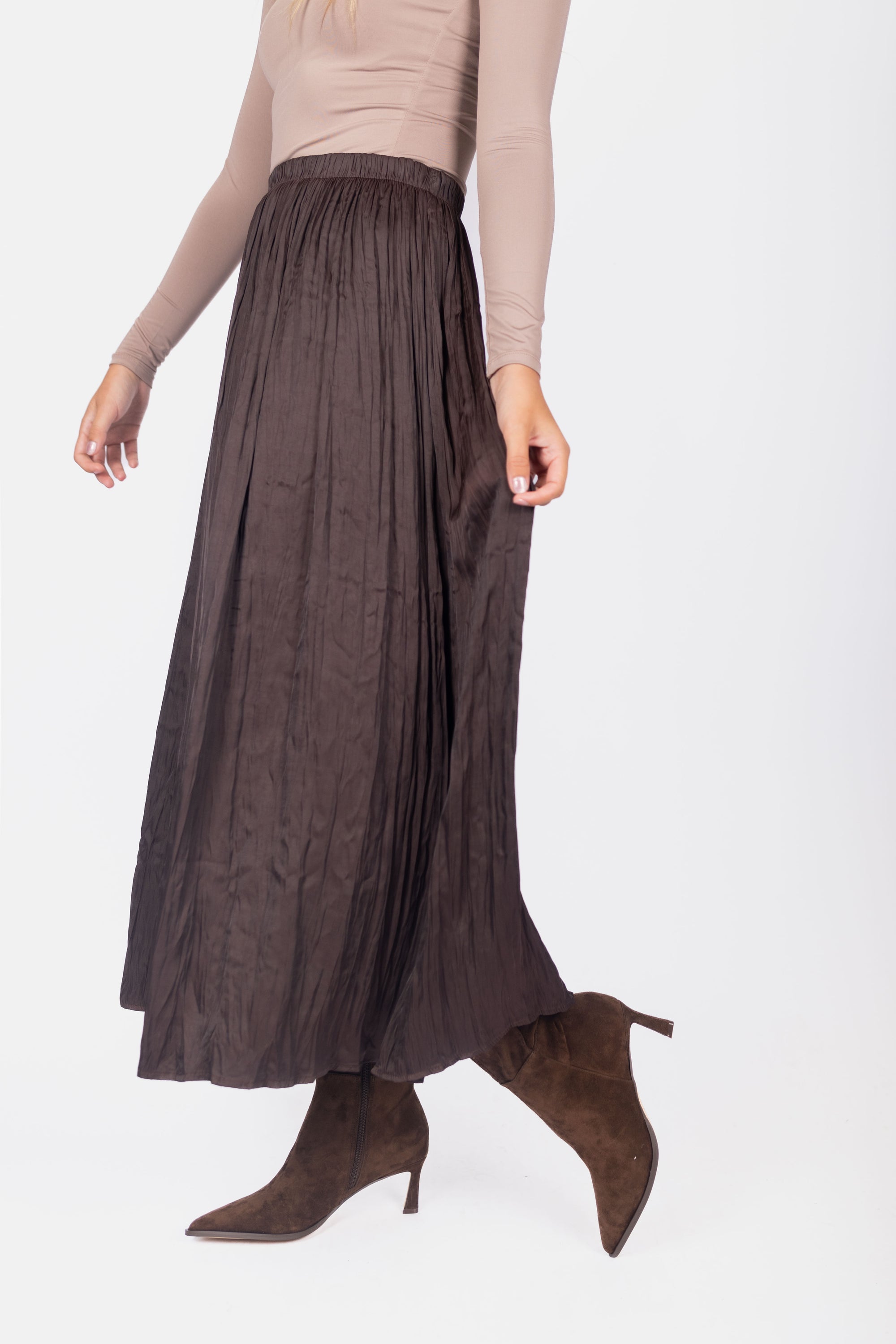 Bria Skirt (Dark Brown)
