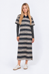 Jasmine Dress (Navy Stripe)