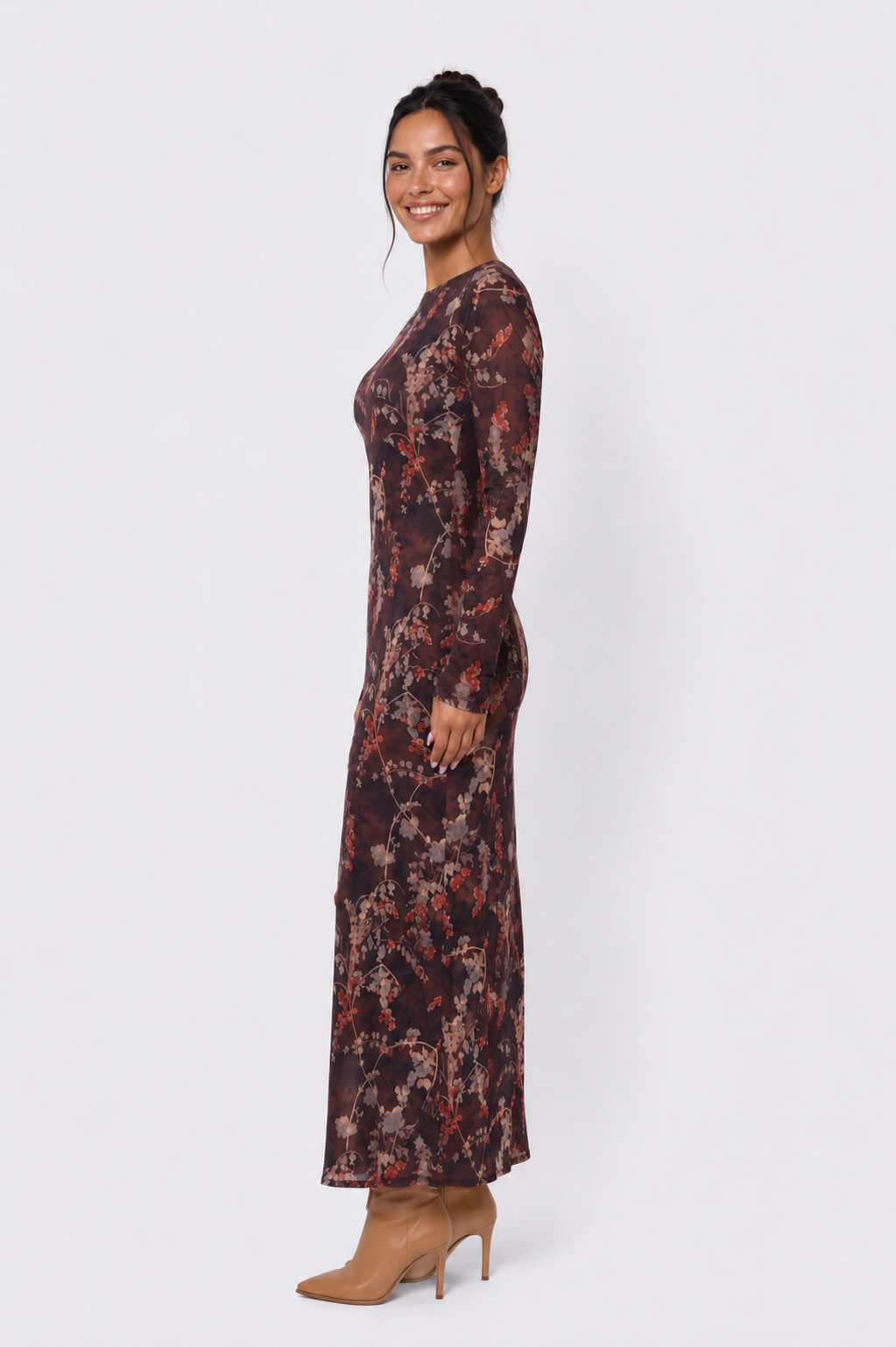 Mylah Dress (Purple Pattern)