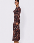 Mylah Dress (Purple Pattern)