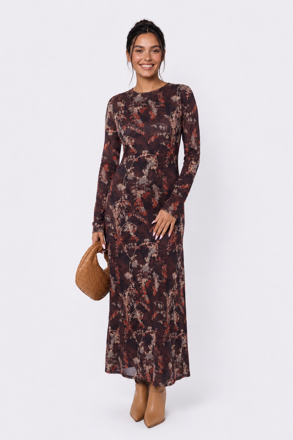 Mylah Dress (Purple Pattern)