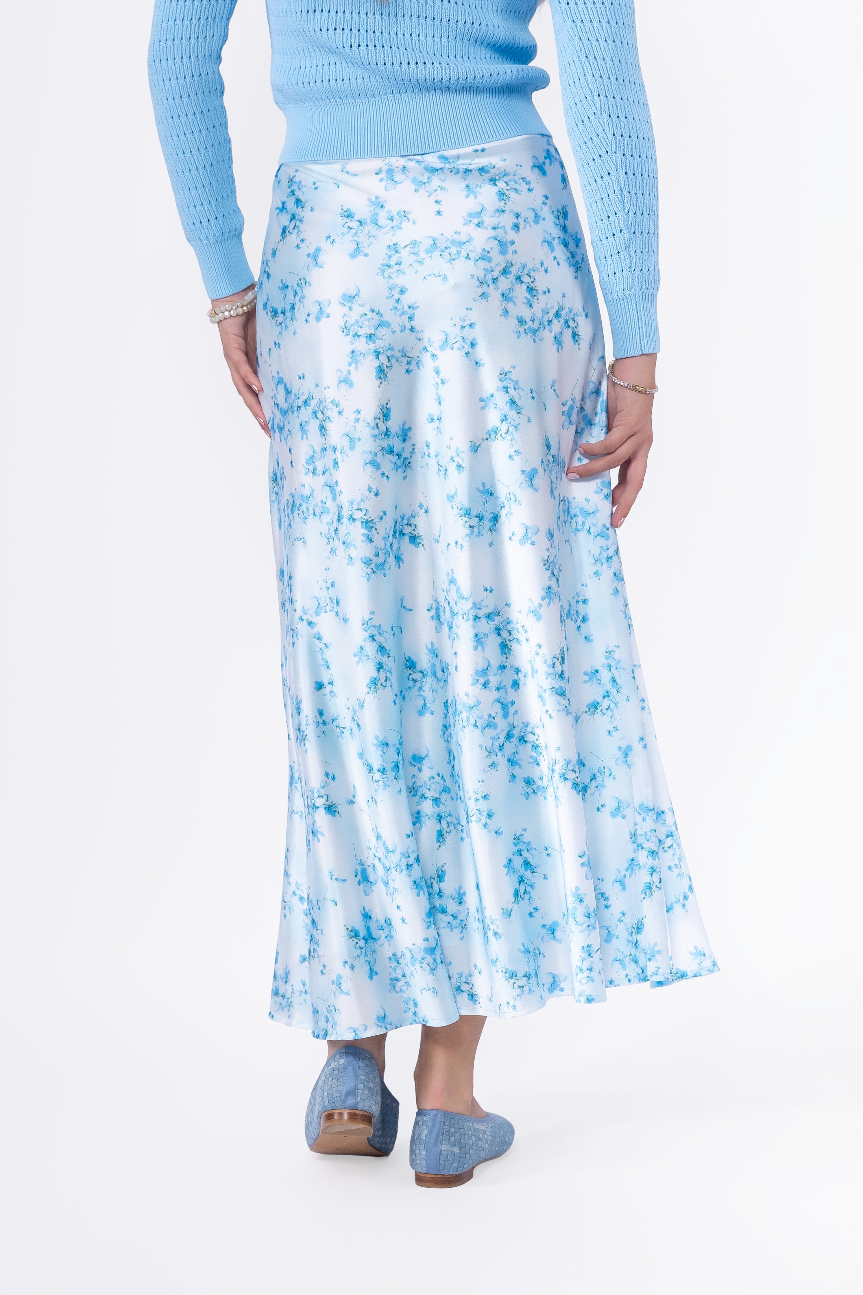 Lisa Skirt (Blue Flower) – Yakira Bella