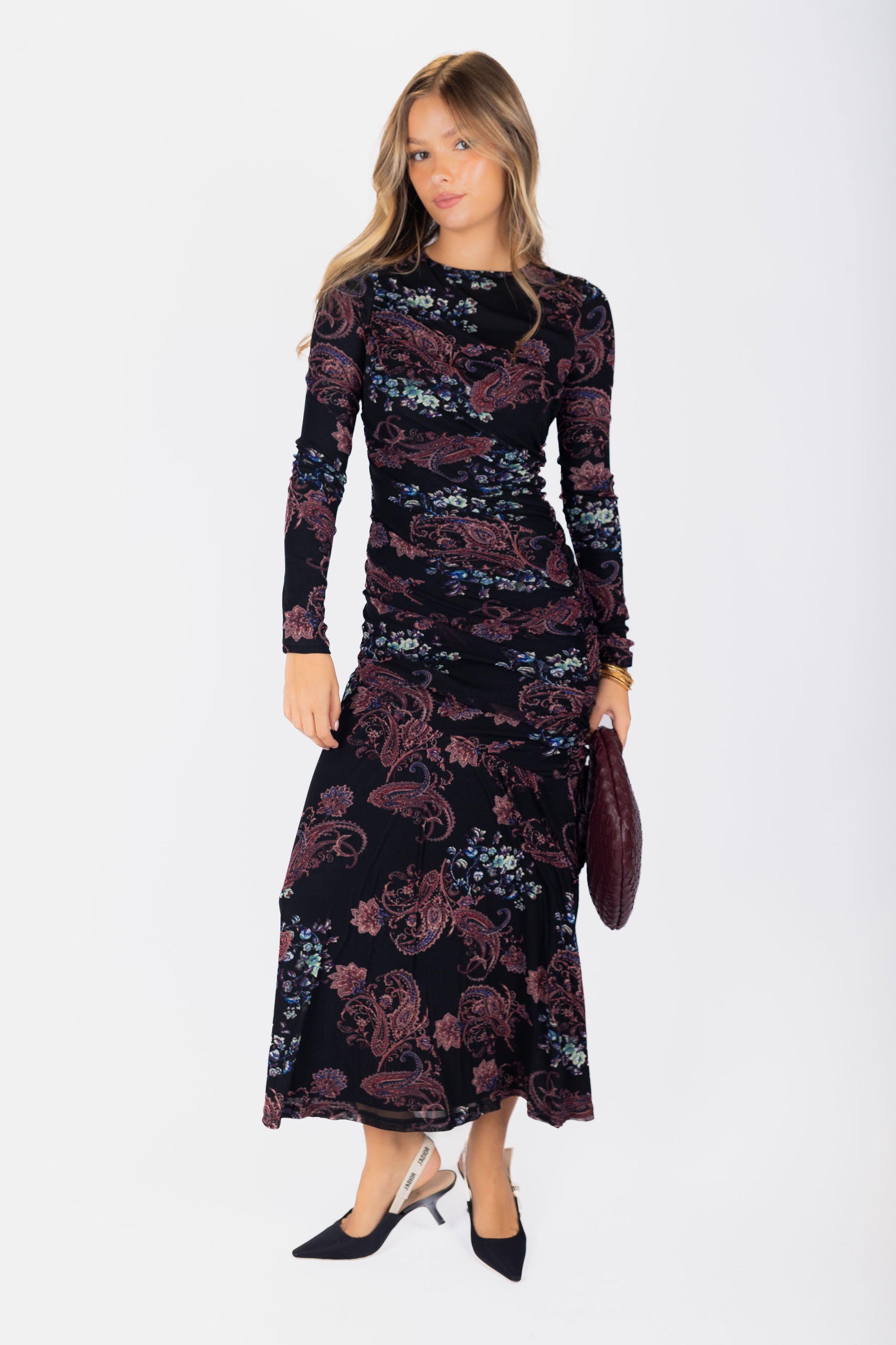 Miri Dress (Black Ground)