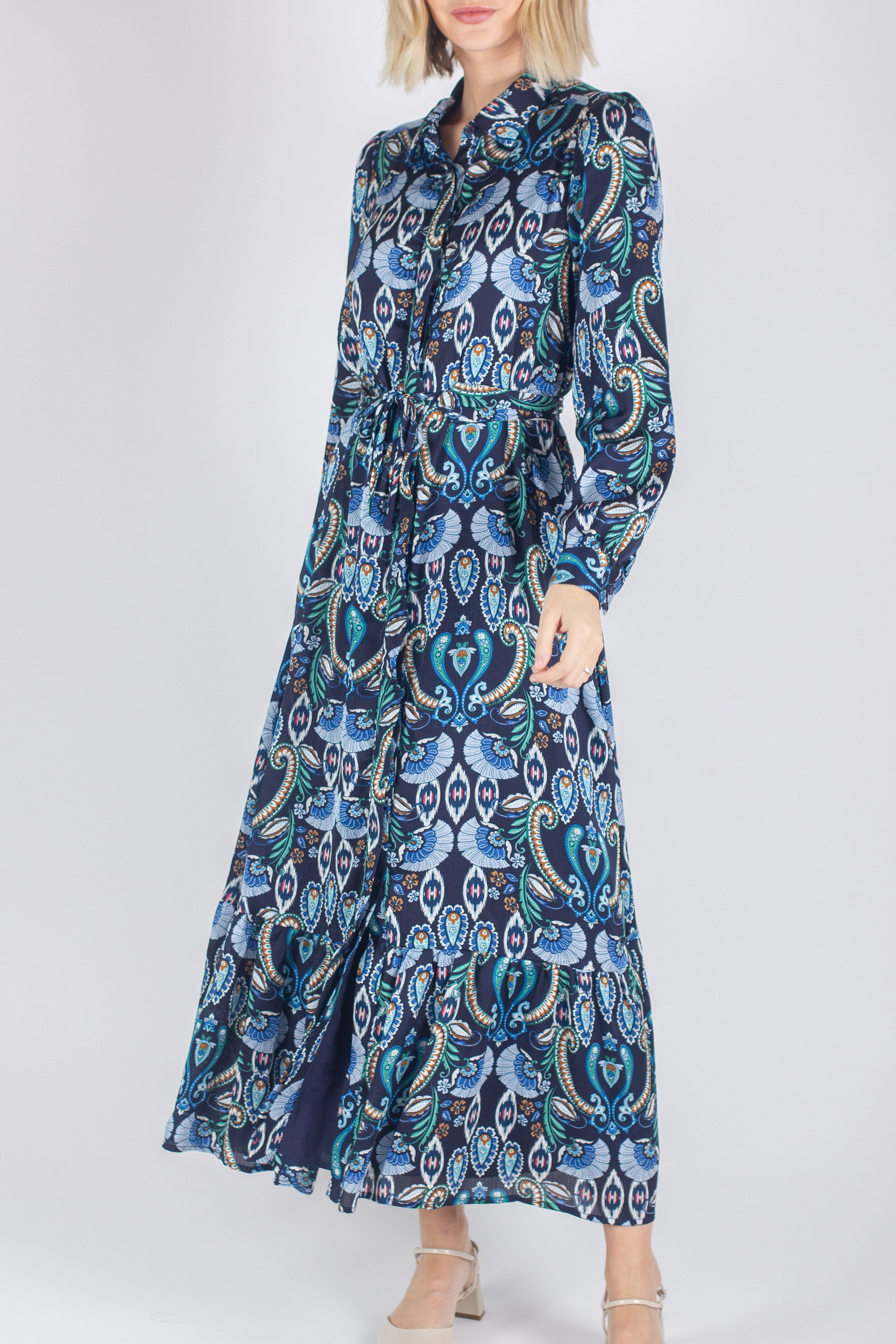 LEXI DRESS (NAVY PAISLEY) – Yakira Bella