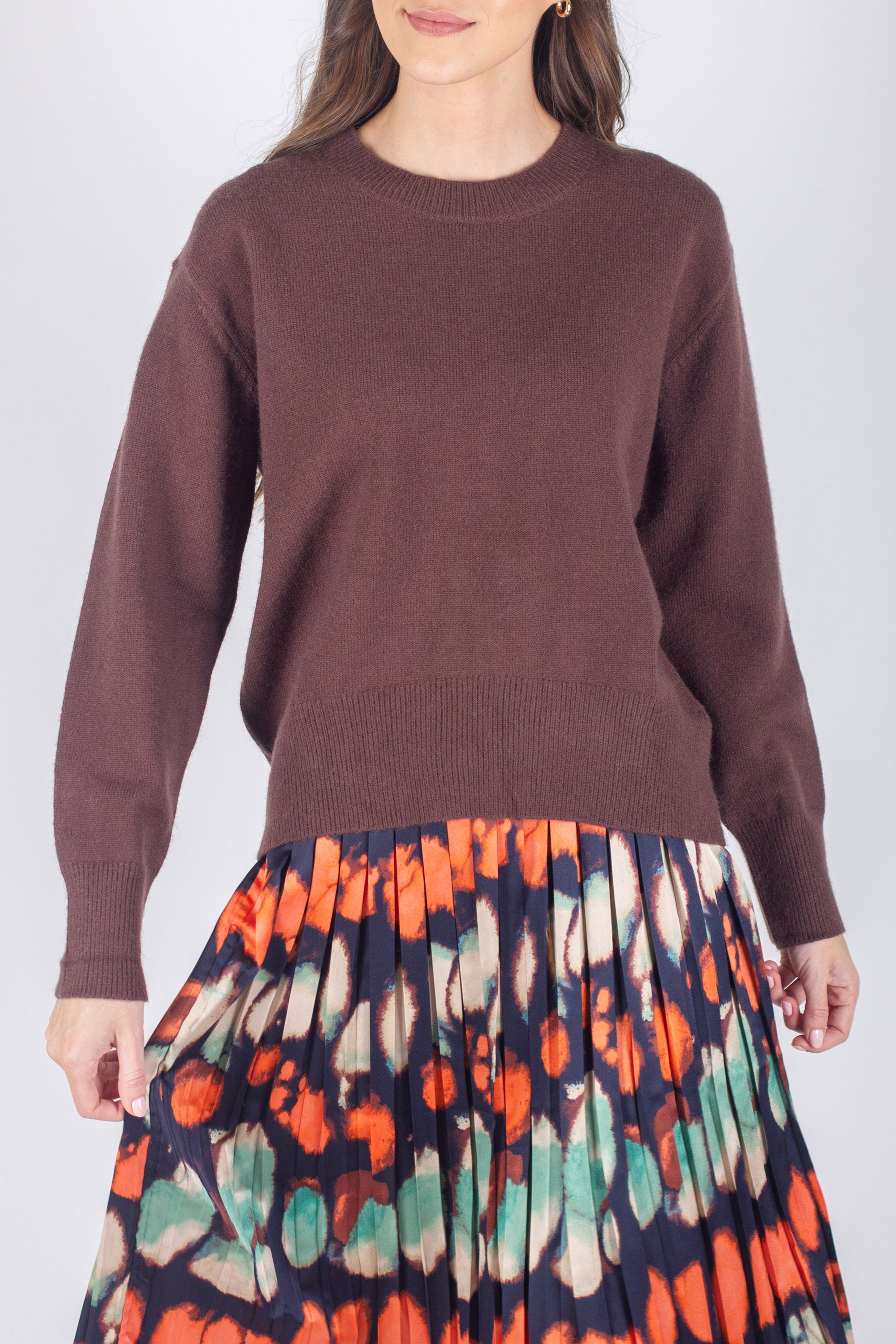 OVERSIZED SWEATER (BROWN) - Yakira Bella