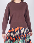 OVERSIZED SWEATER (BROWN) - Yakira Bella