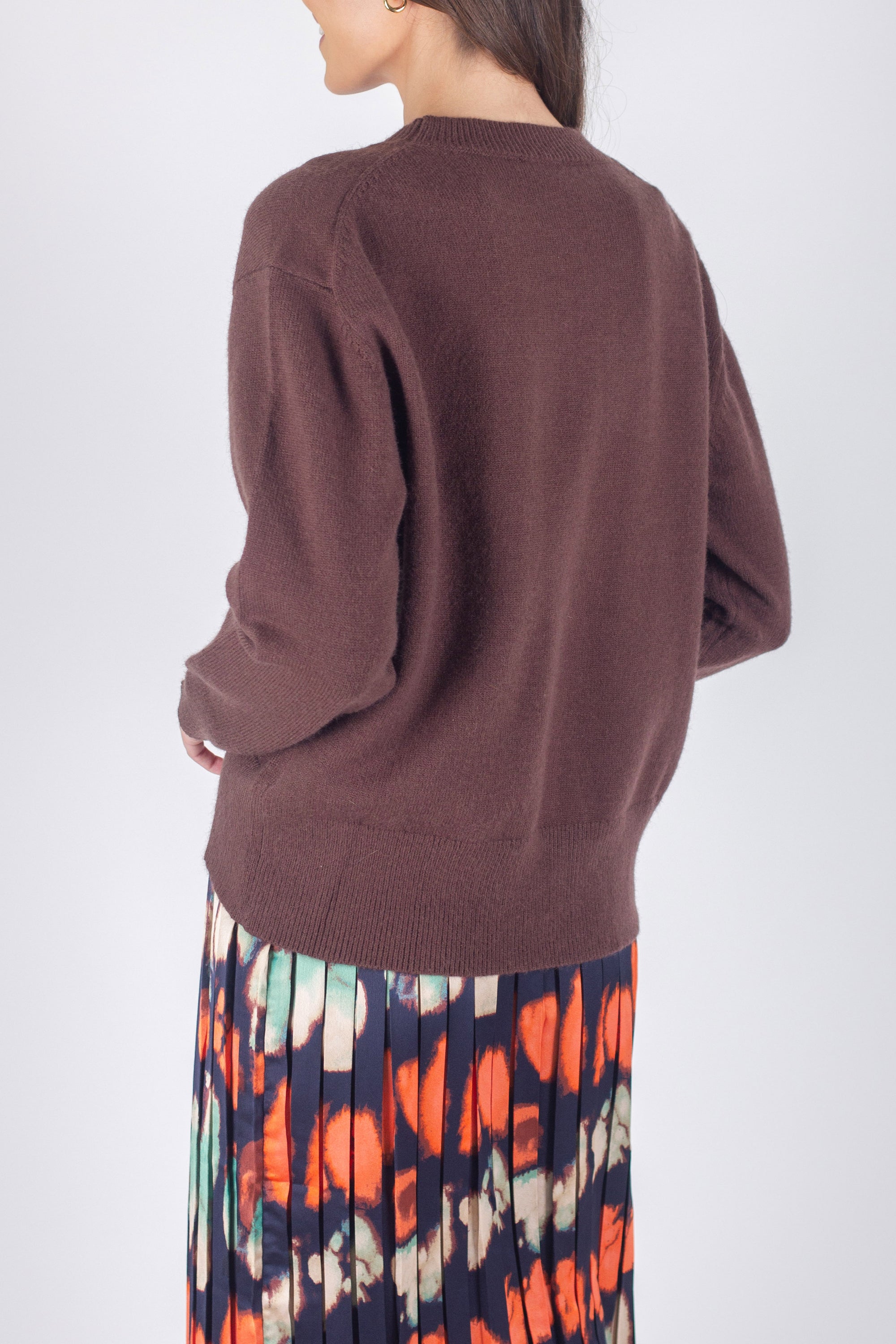 OVERSIZED SWEATER (BROWN) - Yakira Bella