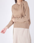 OVERSIZED SWEATER (LIGHT BROWN) - Yakira Bella