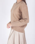 OVERSIZED SWEATER (LIGHT BROWN) - Yakira Bella