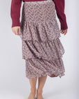 GIA SKIRT (BROWN PATTERN) - Yakira Bella