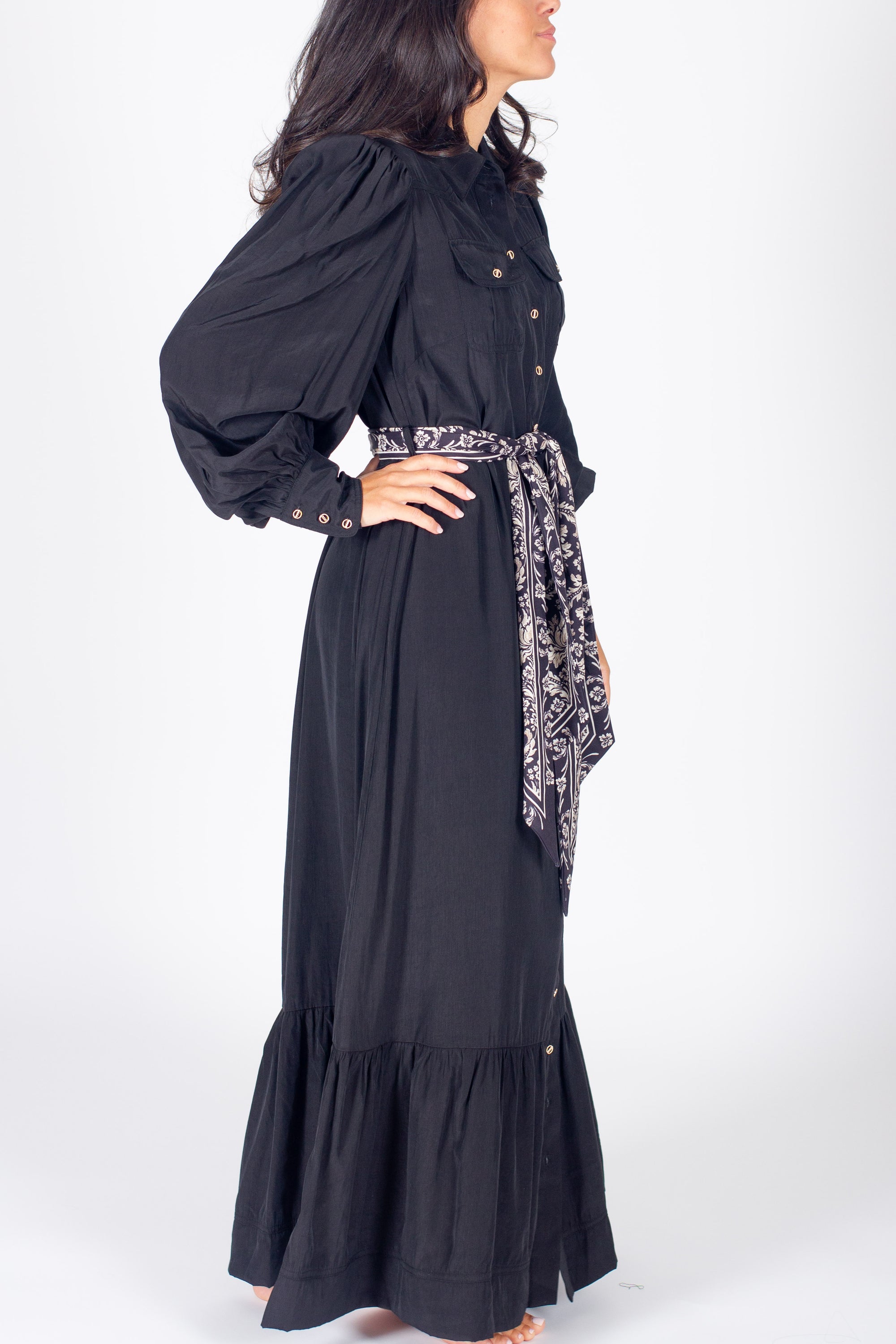 ALEX DRESS (BLACK) 53&quot;