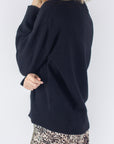 OVERSIZED SWEATER (BLACK) - Yakira Bella