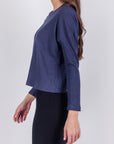 REESE SHIRT (NAVY) - Yakira Bella