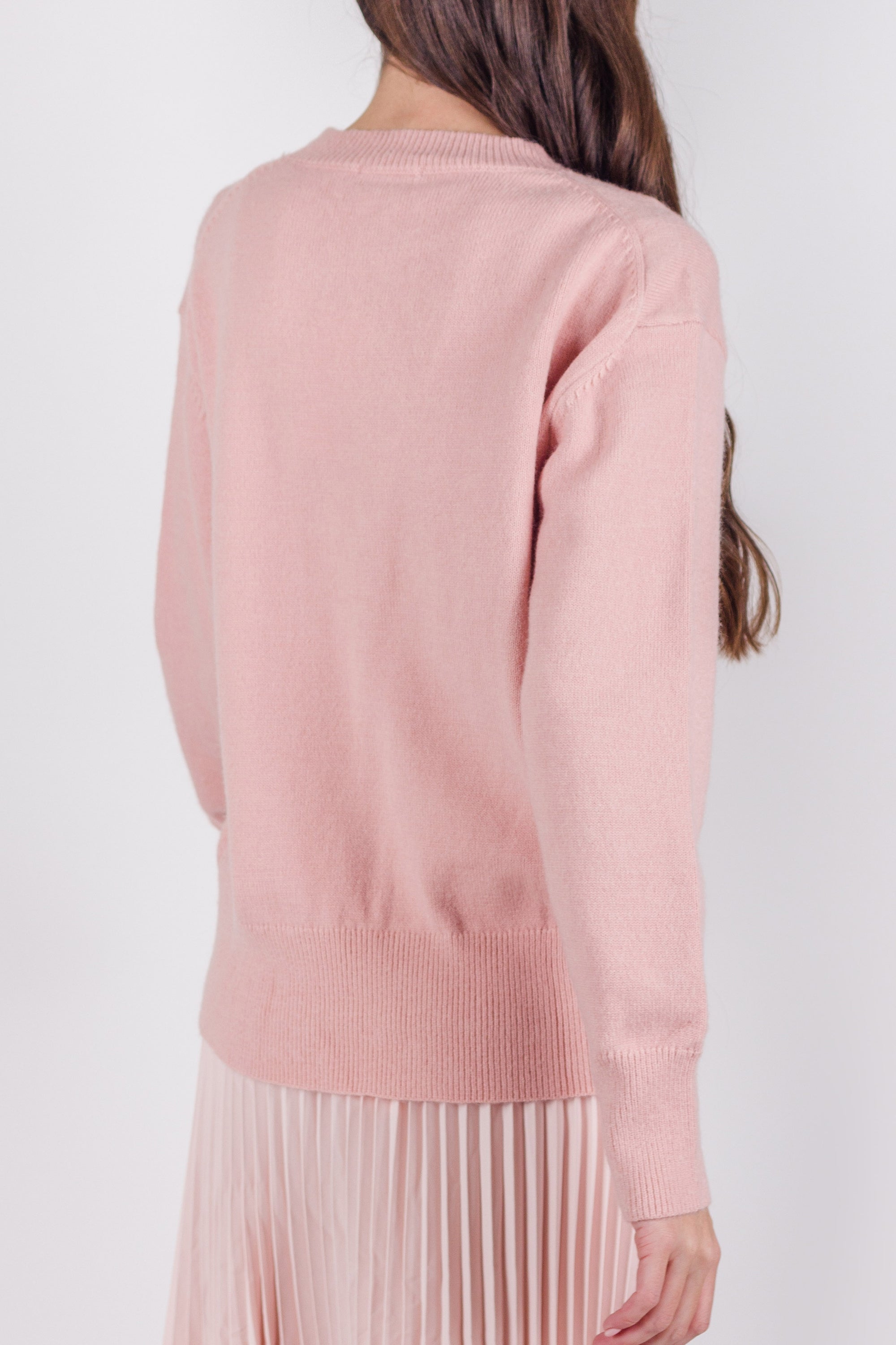 OVERSIZED SWEATER (LIGHT PINK) - Yakira Bella