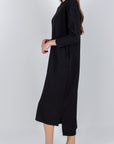 REESE DRESS LONG SLEEVE (BLACK) - Yakira Bella