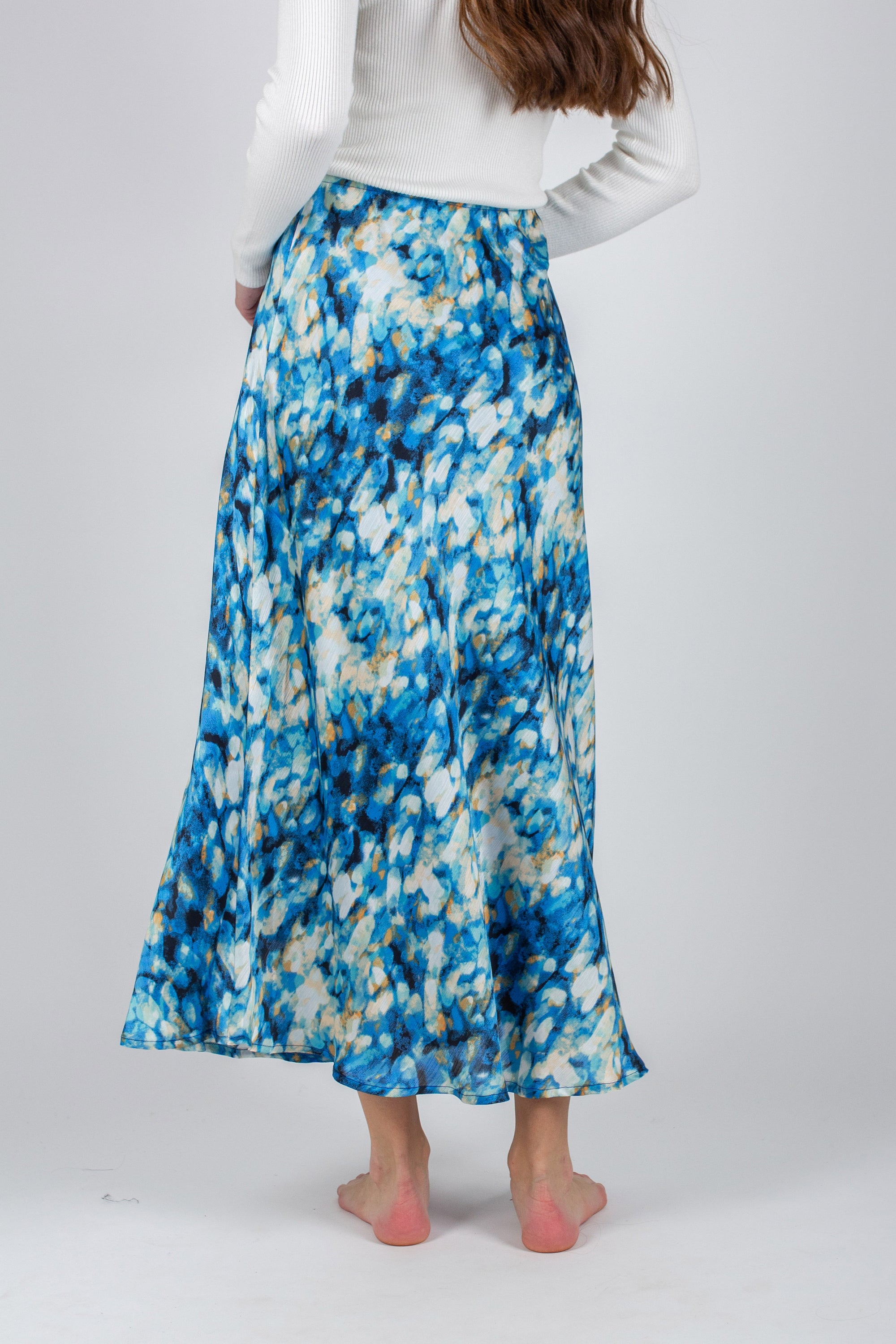 DAKOTA SKIRT (BLUE/WHITE) - Yakira Bella