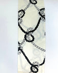 HAIR SCARF (WHITE PATTERN) - Yakira Bella