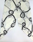 HAIR SCARF (WHITE PATTERN) - Yakira Bella