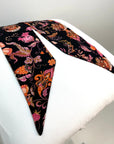 HAIR SCARF (BLACK FLOWER/PINK) - Yakira Bella