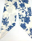 HAIR SCARF (WHITE/BLUE) - Yakira Bella