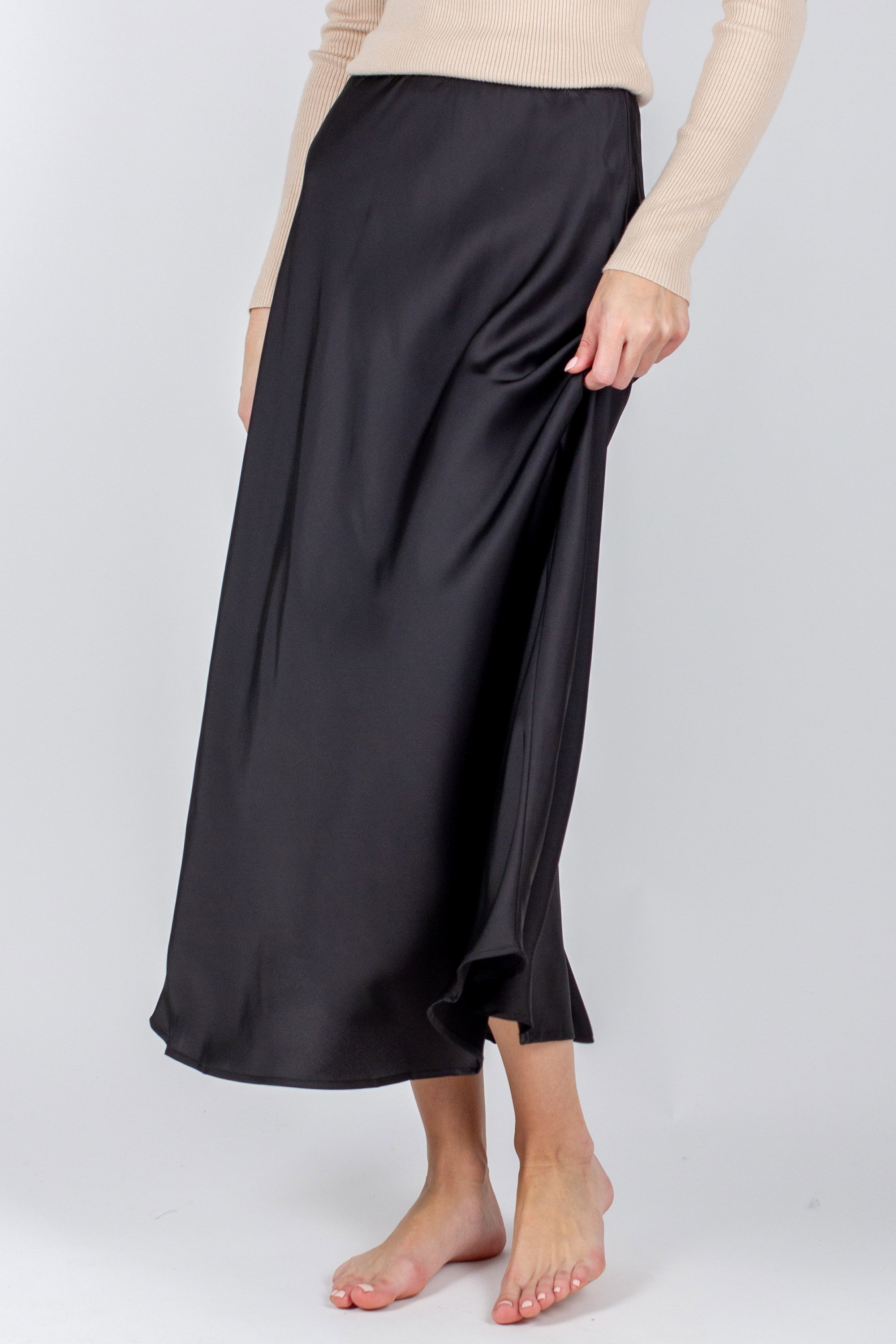 DAKOTA SKIRT (BLACK SOLID) - Yakira Bella