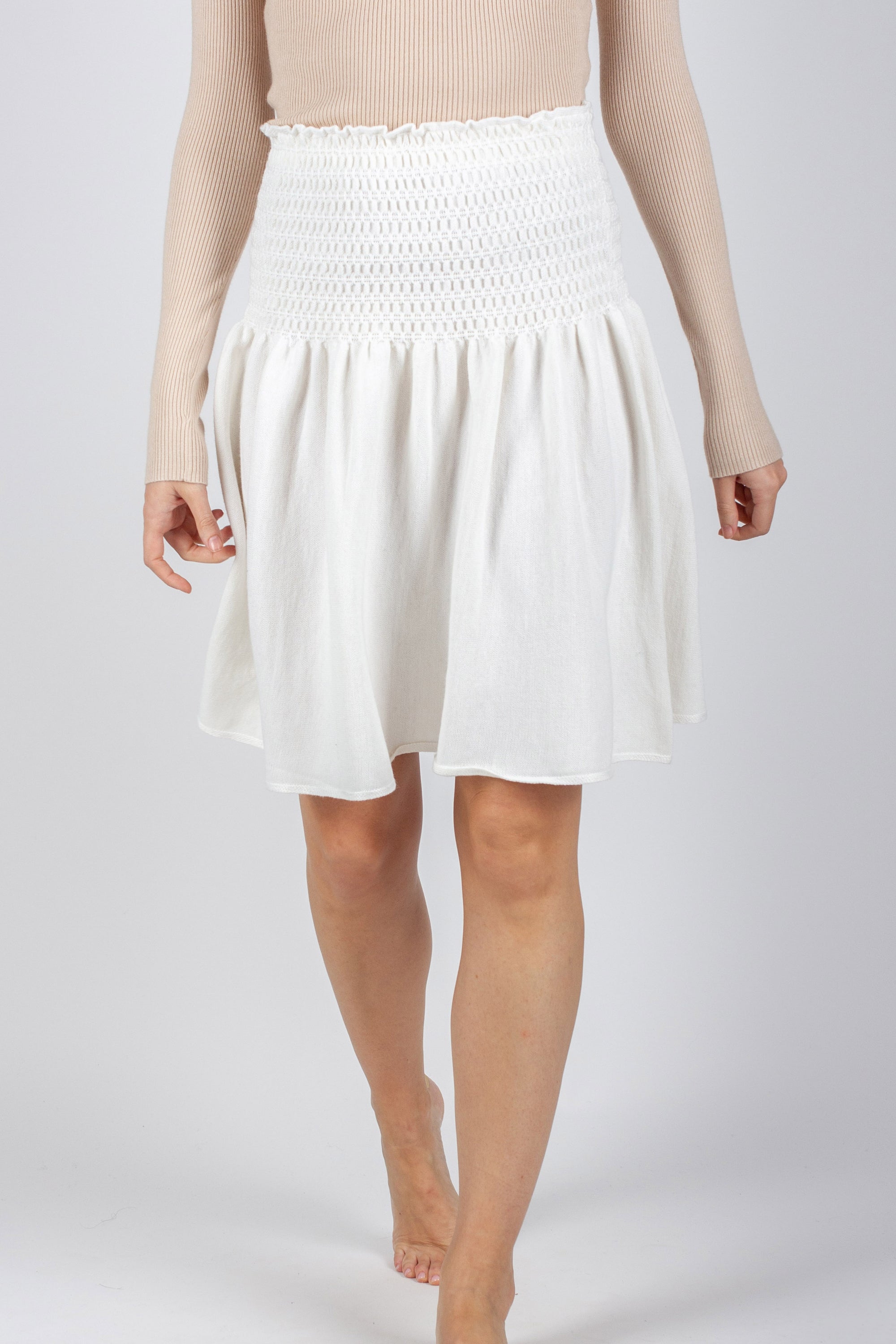 SHELBY SKIRT 23&quot; (IVORY)