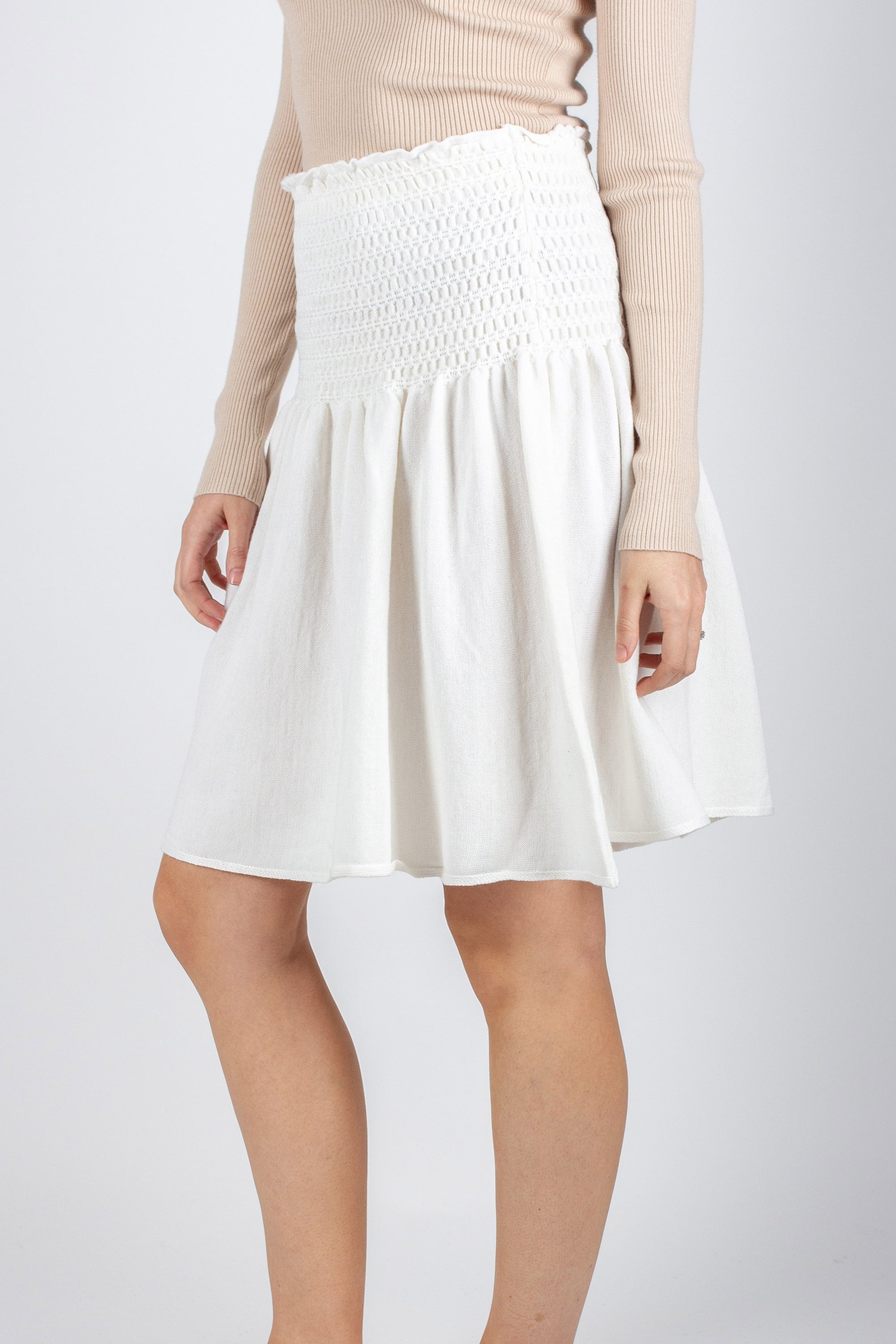 SHELBY SKIRT 23&quot; (IVORY)