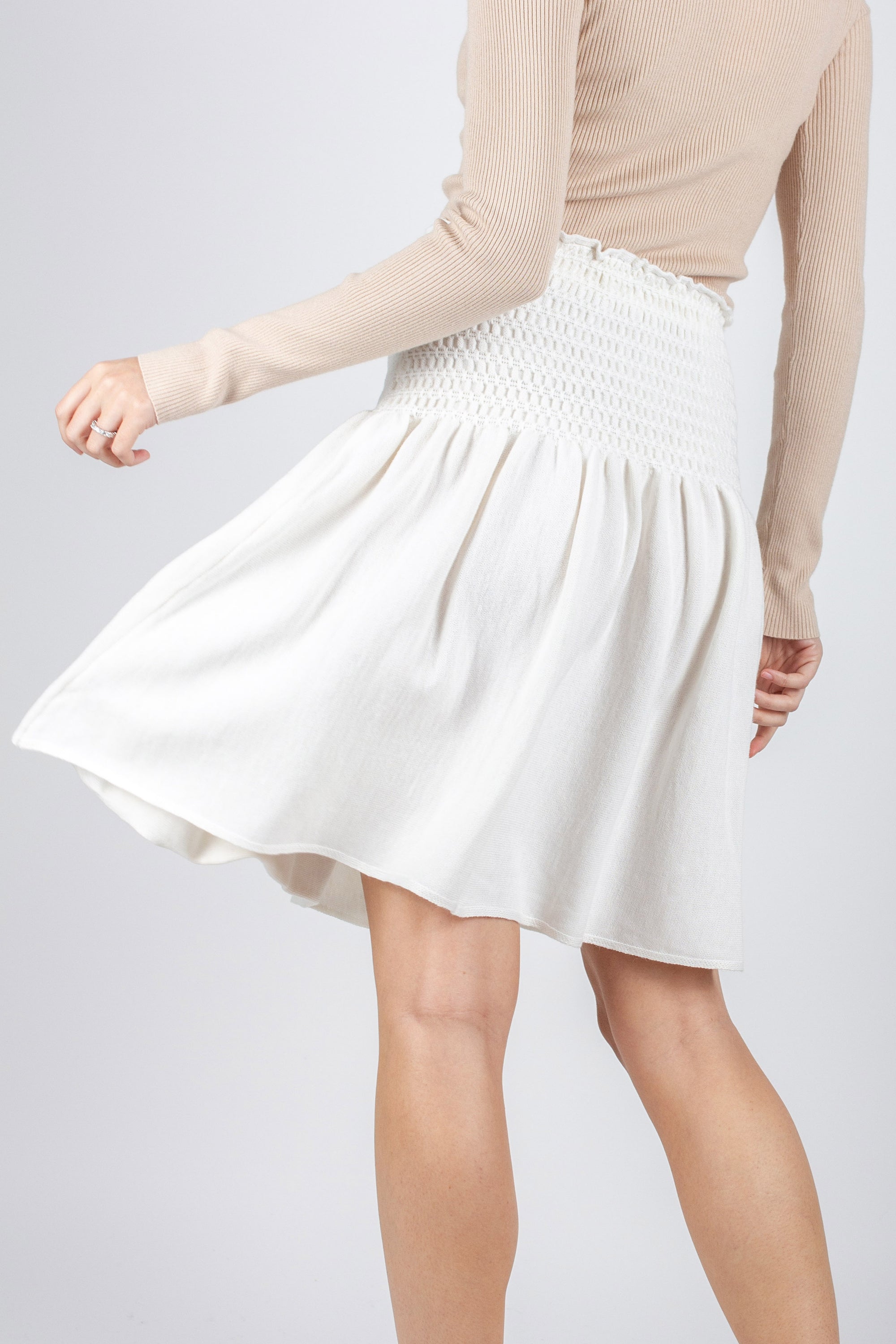 SHELBY SKIRT 23&quot; (IVORY)