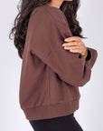 CREWNECK SWEATSHIRT (DARK BROWN)