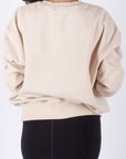 OVERSIZED CREWNECK SWEATSHIRT (BEIGE)