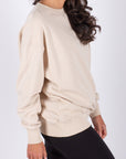 OVERSIZED CREWNECK SWEATSHIRT (BEIGE)