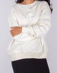 OVERSIZED CREWNECK SWEATSHIRT (IVORY)