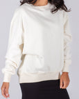 OVERSIZED CREWNECK SWEATSHIRT (IVORY)