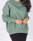 OVERSIZED CREWNECK SWEATSHIRT (GREEN)